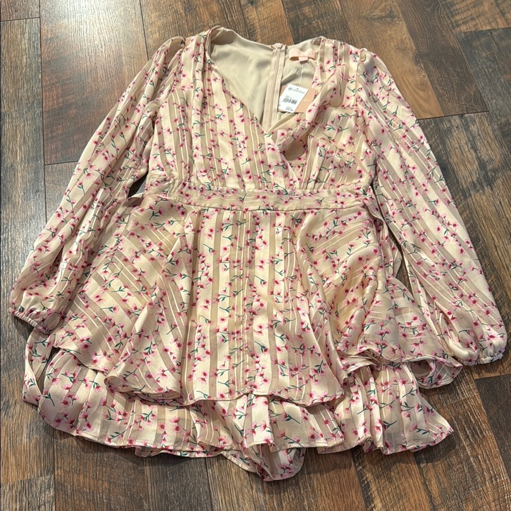 Floral Pink Women's romper